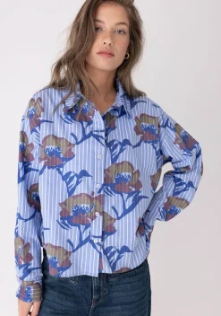 ANNA BLUE BLOUSE