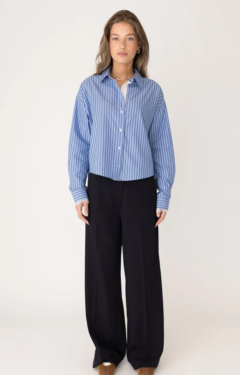 ANNA BLUE BLOUSE