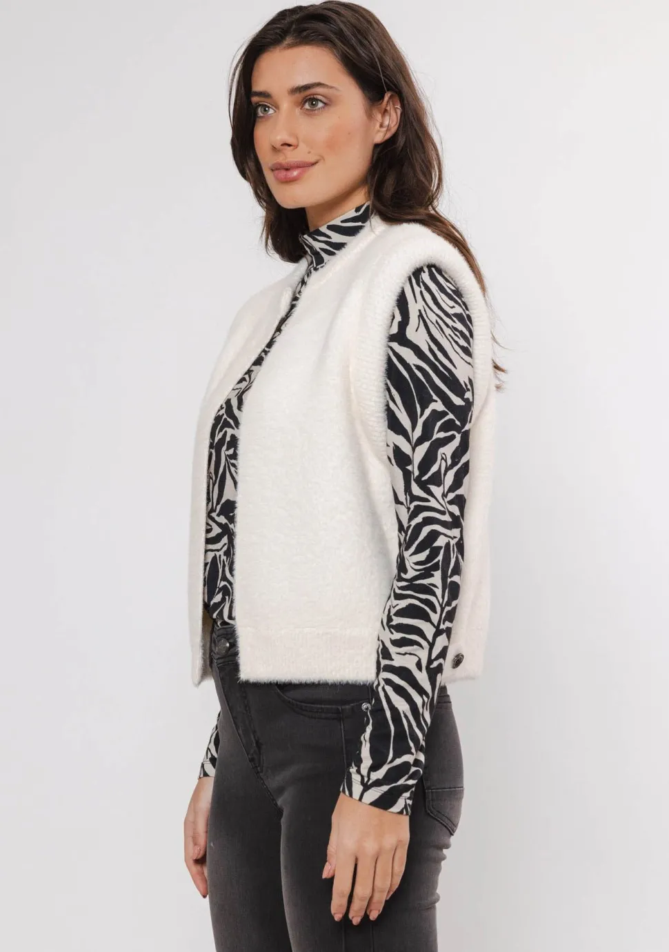 RINO EN PELLE GILET