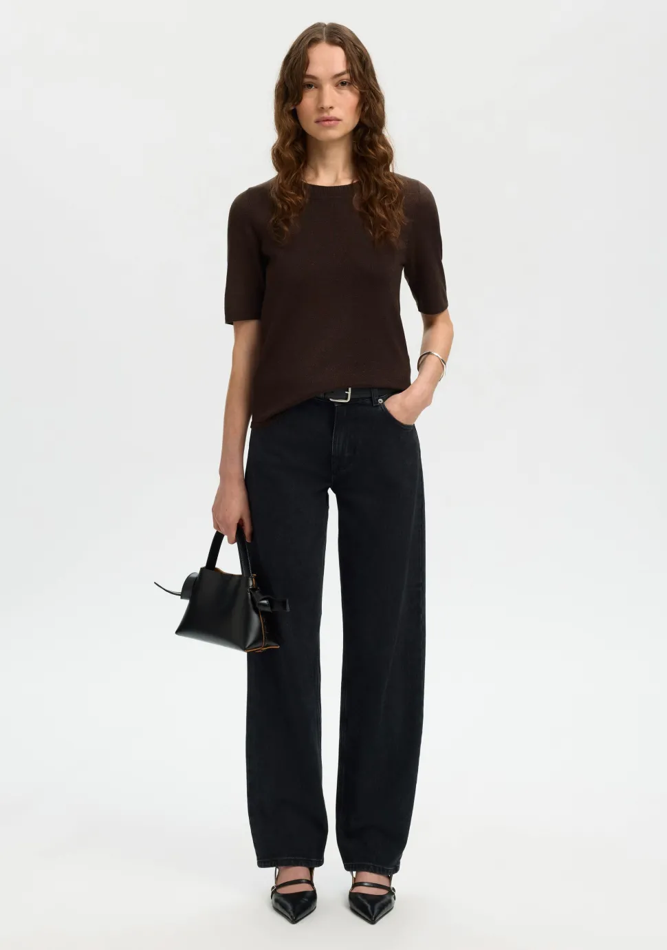 SELECTED FEMME TRUI KORTE MOUW