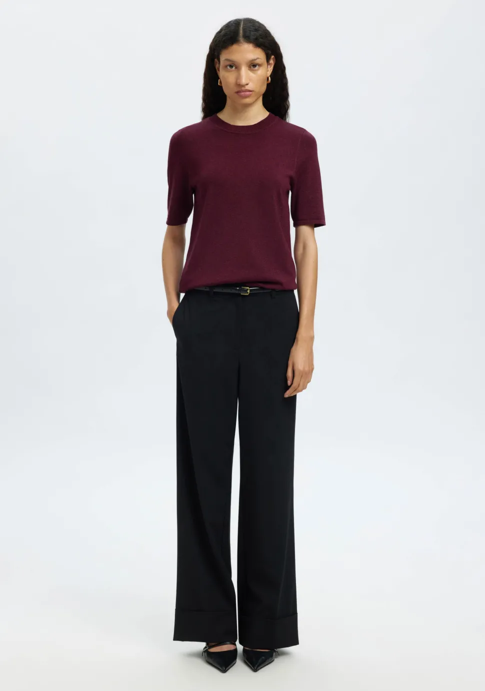 SELECTED FEMME TRUI KORTE MOUW