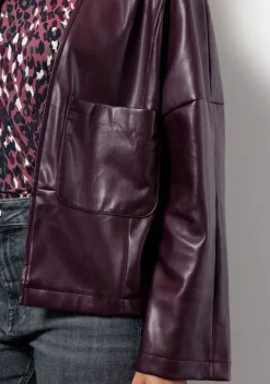 STUDIO ANNELOES LEER/SUEDE JACK