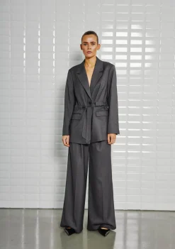 WITH BLACK BLAZER