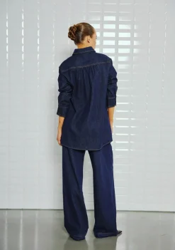 WITH BLACK BLOUSE