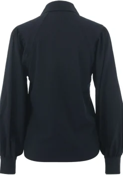 WITH BLACK BLOUSE